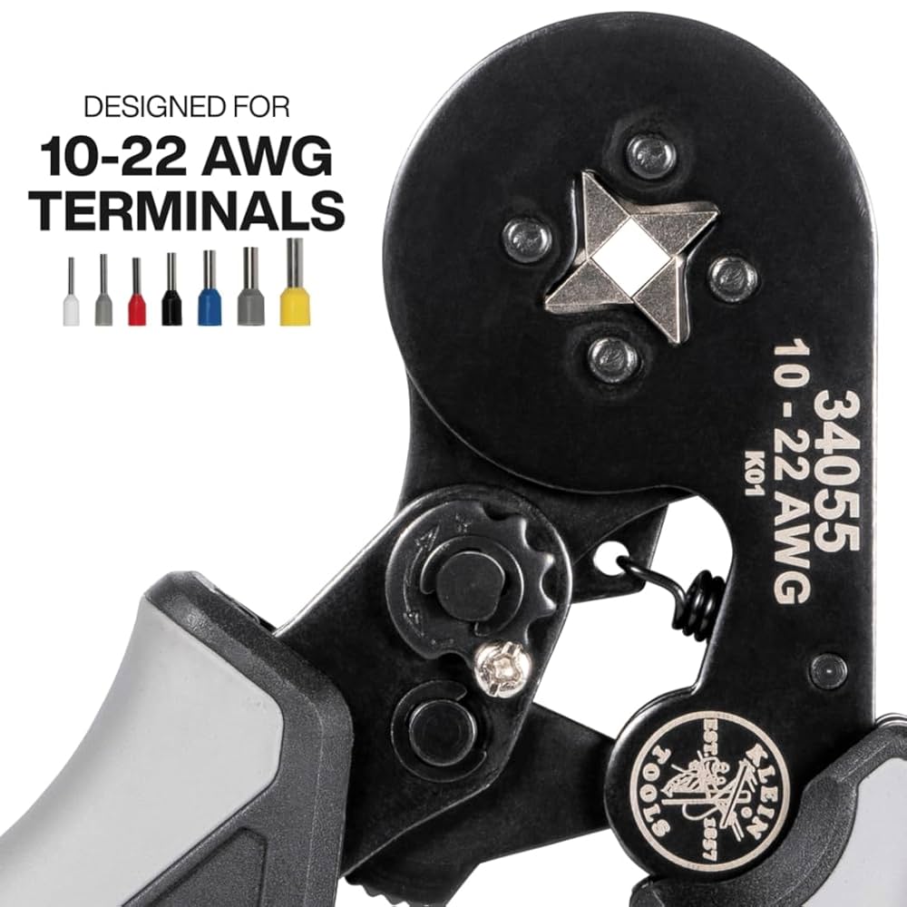 Amazon | Klein Tools 34055 フェルール圧着工具 角型クリンパー